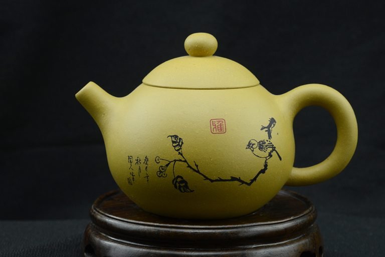 madár az ágon yixing teáskanna