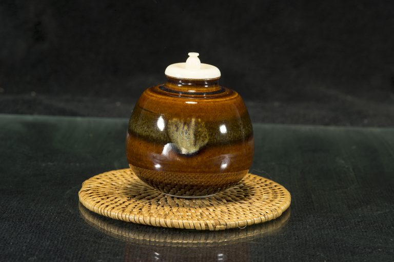 Alabástrom chaire matcha teatartó koichához