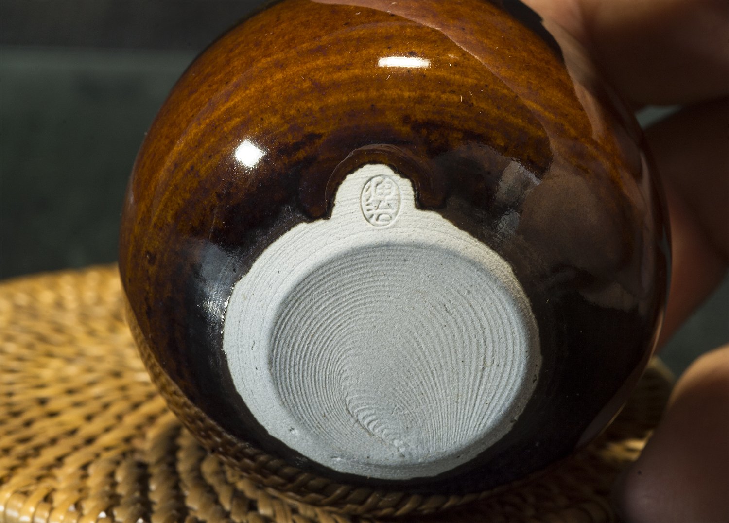 Alabástrom chaire matcha teatartó koichához