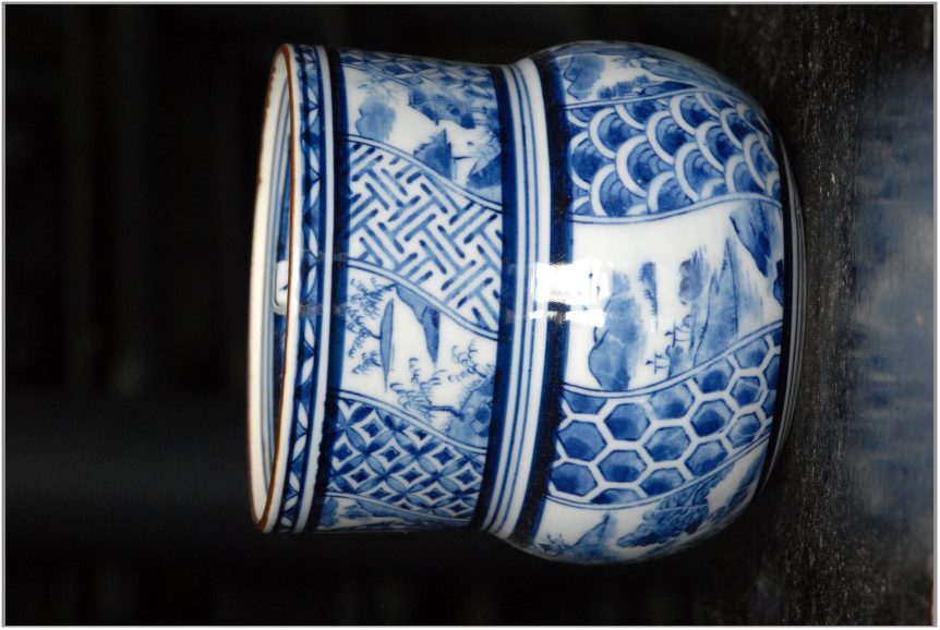 Kiotó kék mizusashi