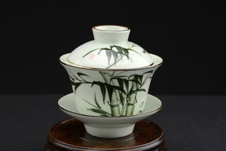 Bambusz gaiwan csésze
