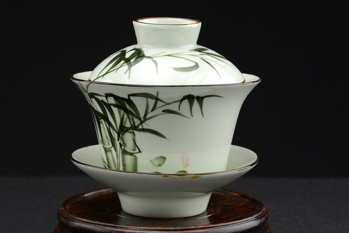 Bambusz gaiwan csésze