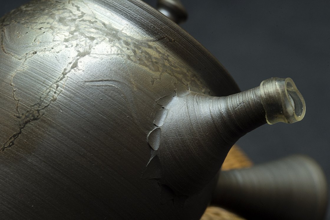 Fekete sár tokoname teáskanna