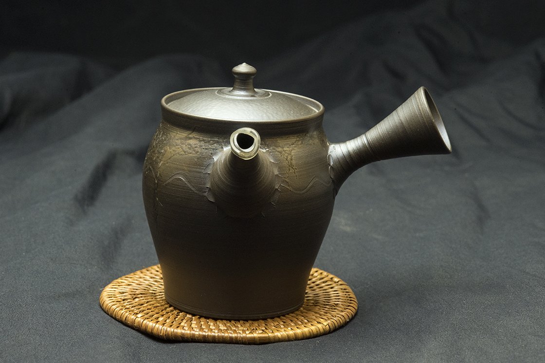 Fekete sár tokoname teáskanna