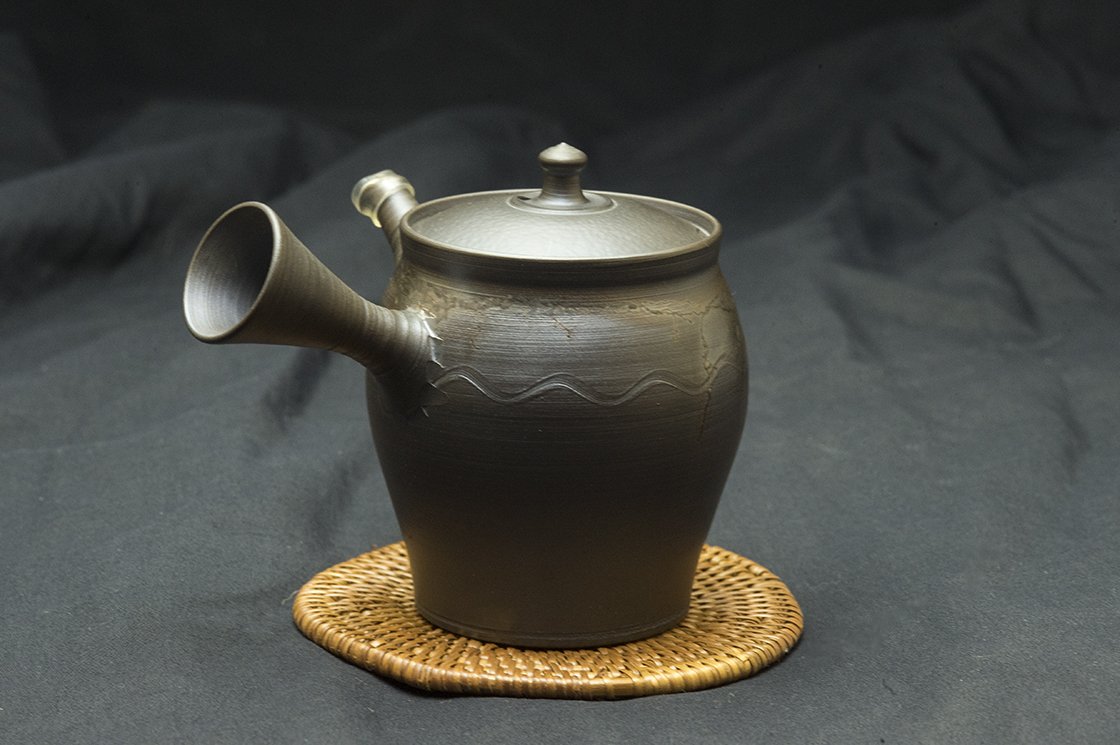 Fekete sár tokoname teáskanna