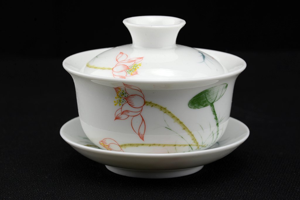 Rózsaszín lótusz gaiwan csésze