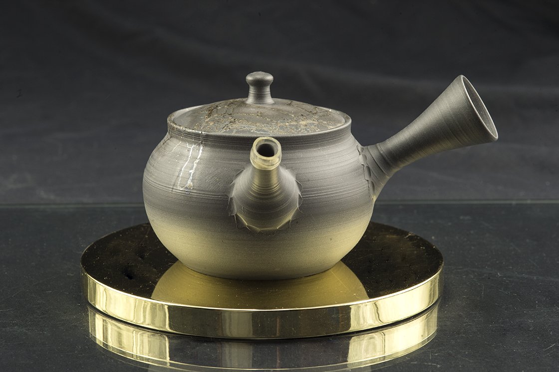 Fekete sár Mogake kyushu japán teáskanna