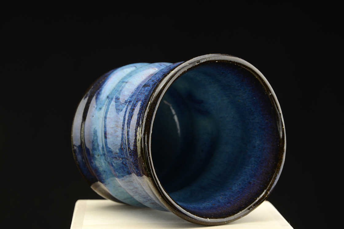 Kék hagi japán teáscsésze