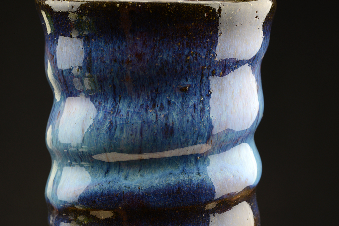 Kék hagi japán teáscsésze