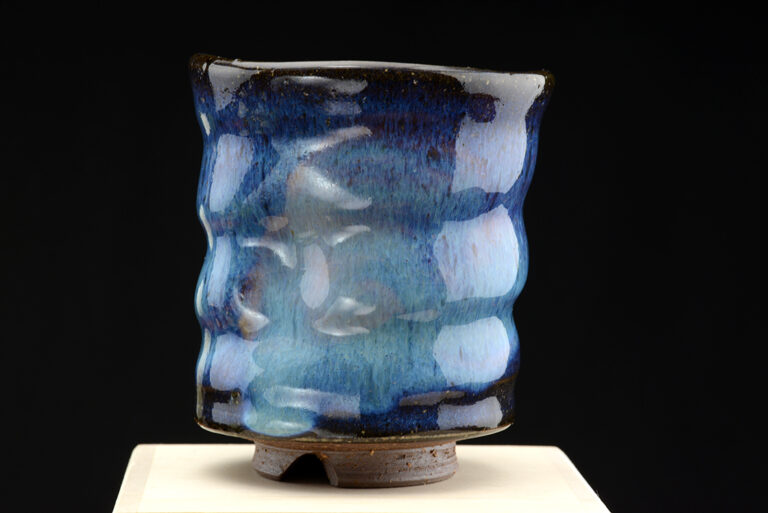 Kék hagi japán teáscsésze