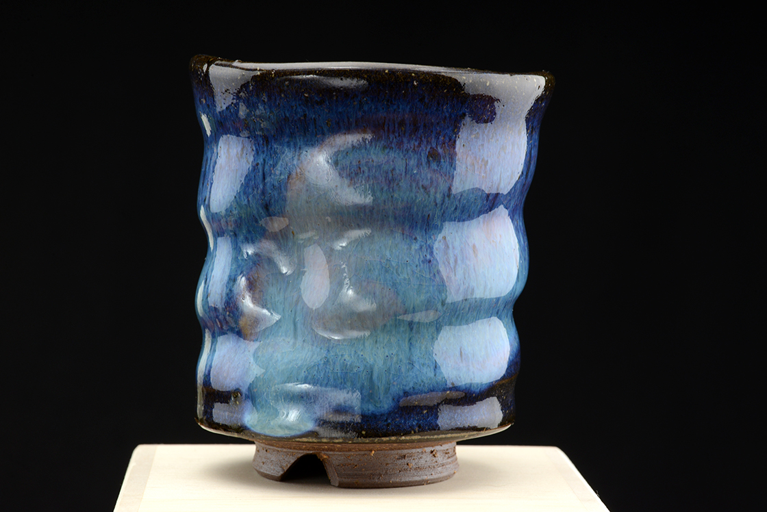 Kék hagi japán teáscsésze