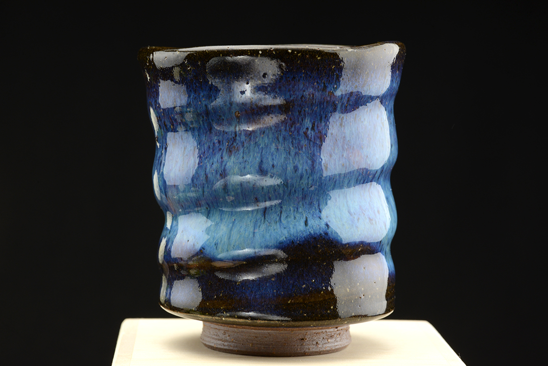 Kék hagi japán teáscsésze