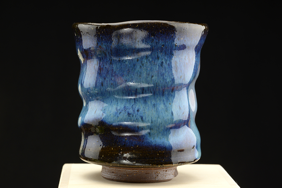 Kék hagi japán teáscsésze