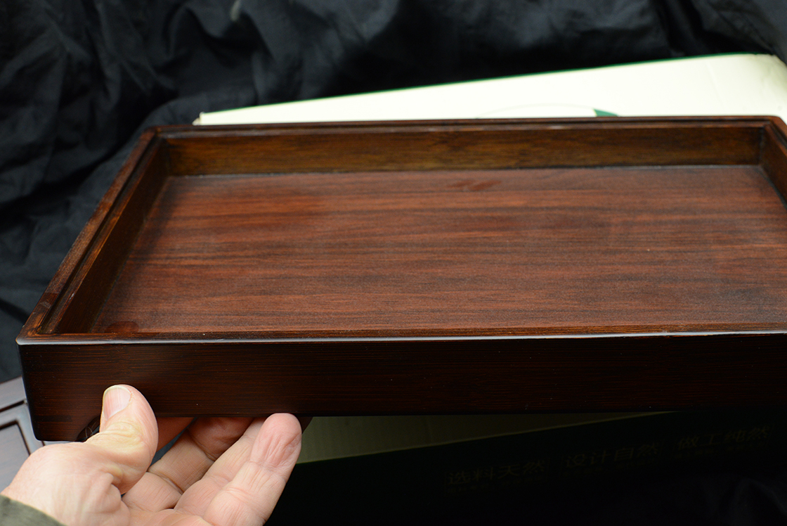 Sötét bambusz teatálca