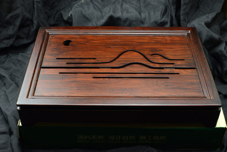 Sötét bambusz teatálca