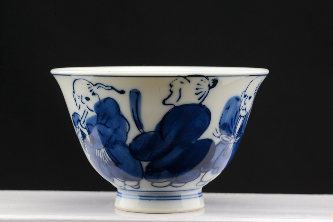 Kézzel festett japán porcelán teáscsésze készlet