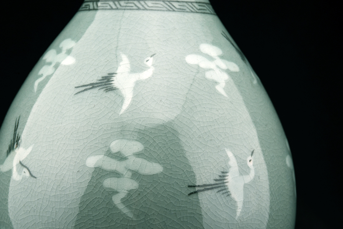 Koreai celadon váza