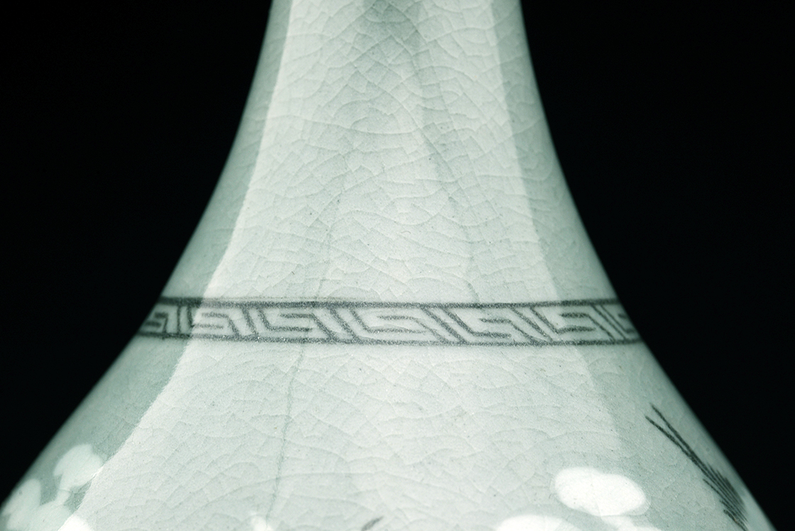 Koreai celadon váza