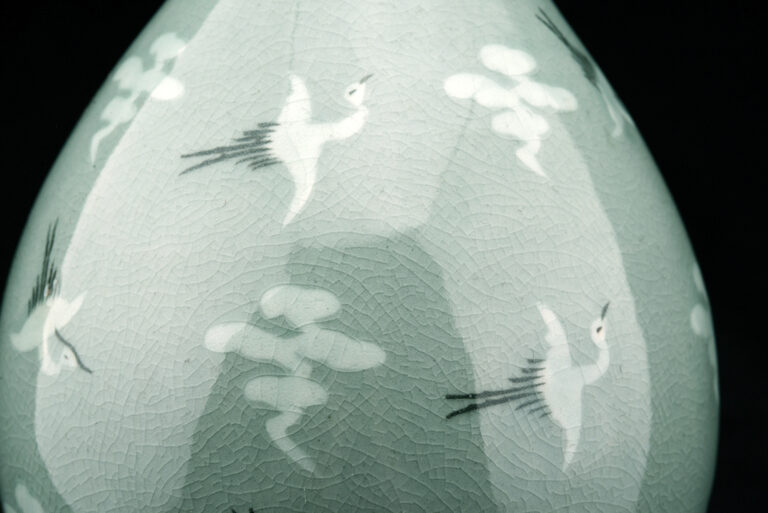 Koreai celadon váza