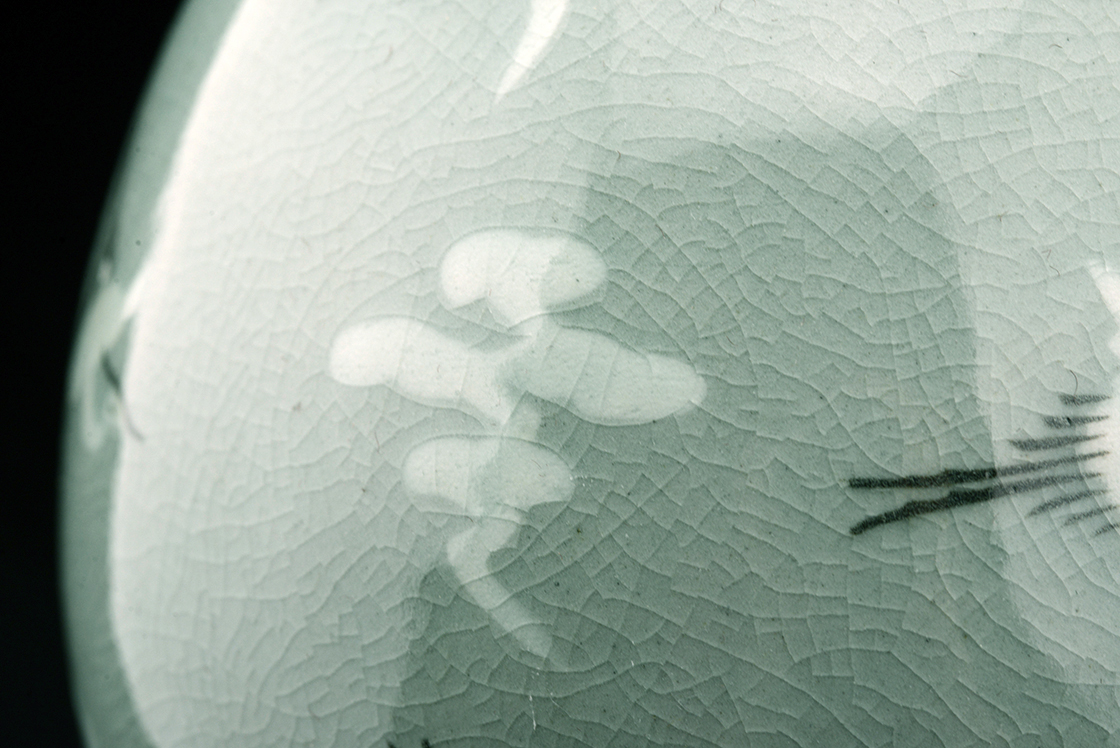 Koreai celadon váza