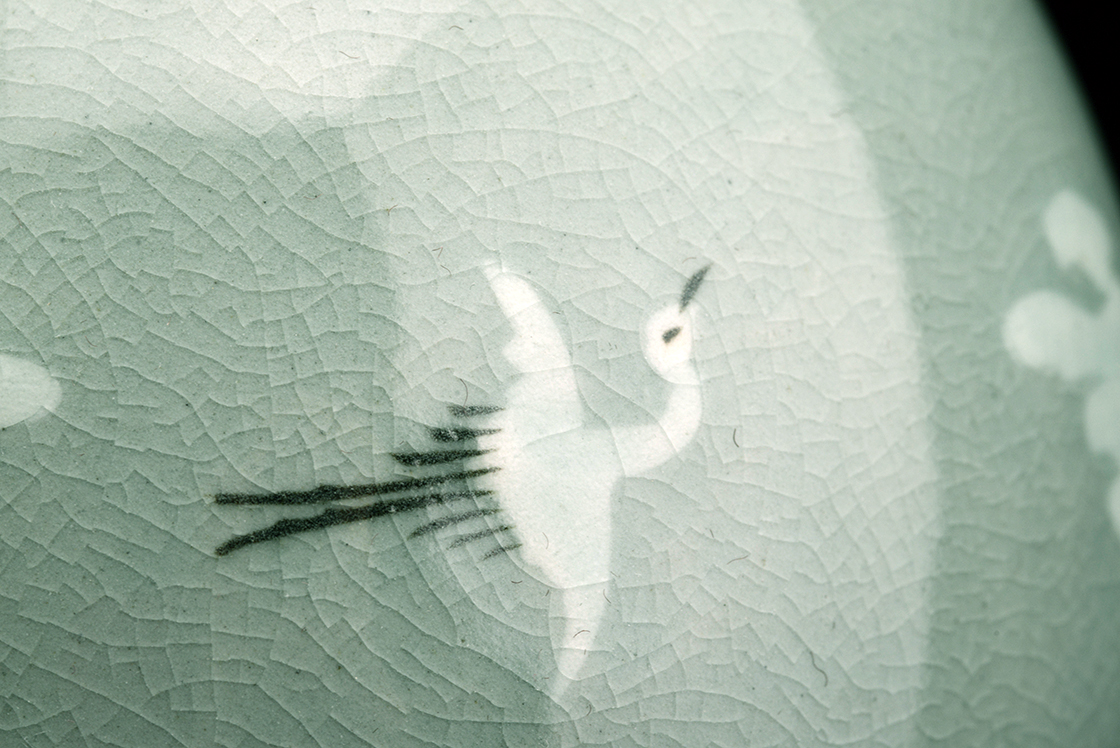 Koreai celadon váza