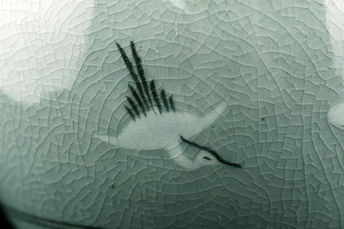 Koreai celadon váza