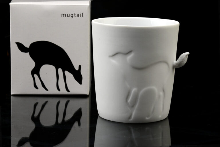 Őzike porcelán teásbögre