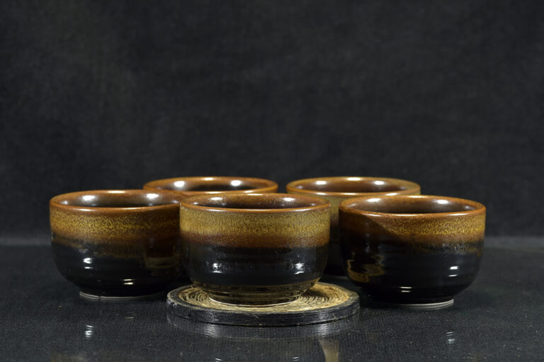 Seto tenmoku teáscsésze készlet