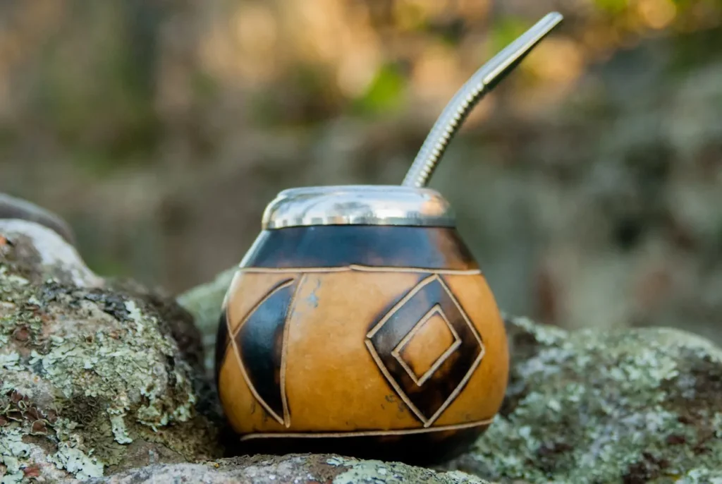 Mate Calabaza Mariposa bombillával