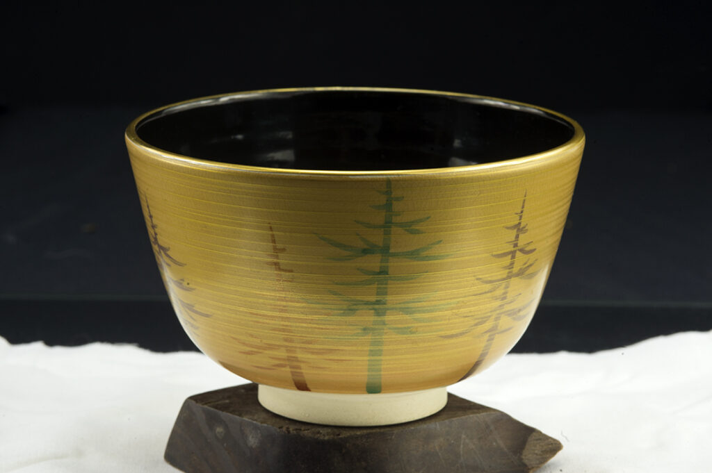 Aranyos fenyves chawan matcha csésze