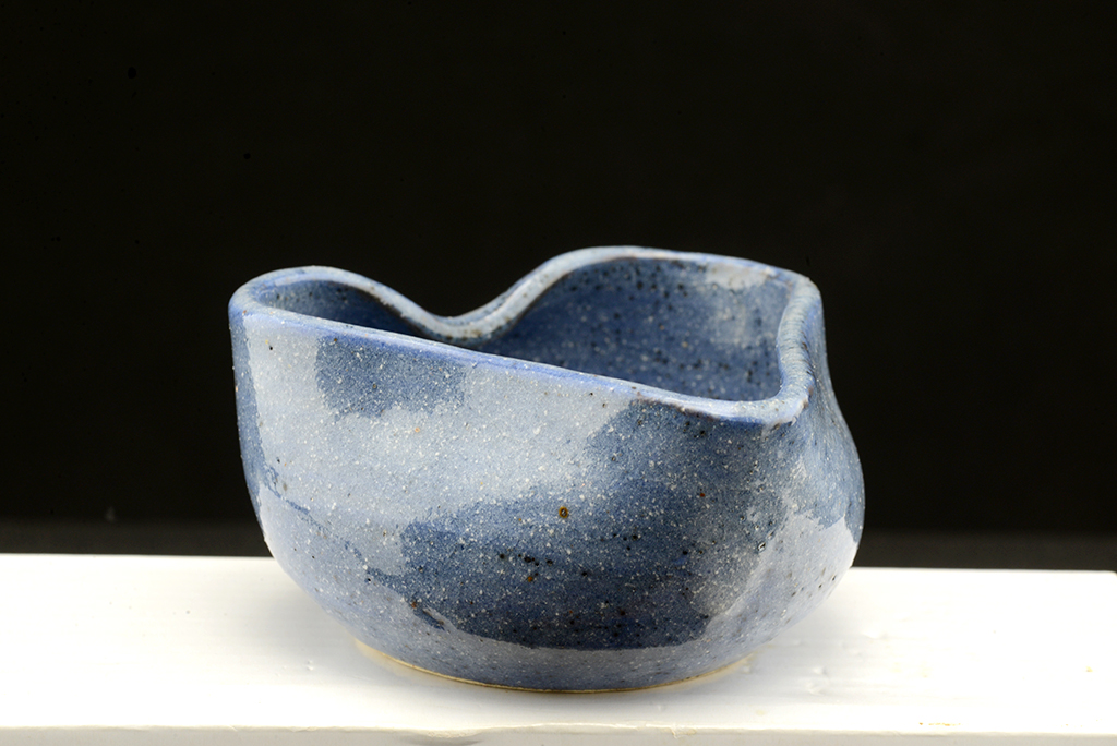 Kék shino japán teáskészlet