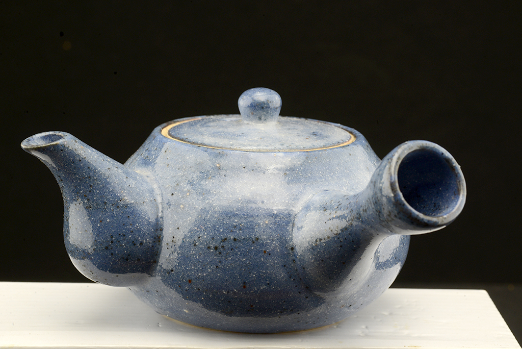 Kék shino japán teáskészlet