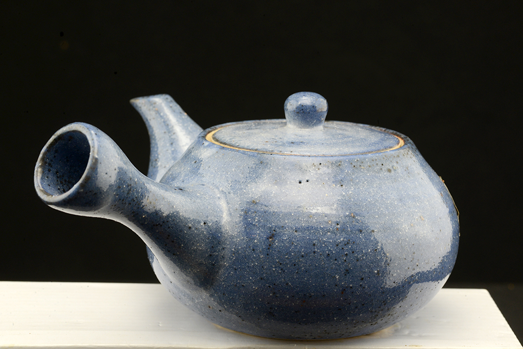 Kék shino japán teáskészlet