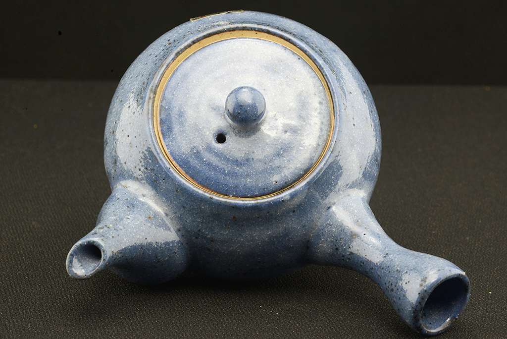 Kék shino japán teáskészlet