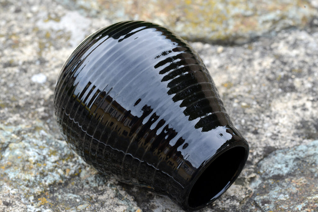 Fekete kerámia mate készlet