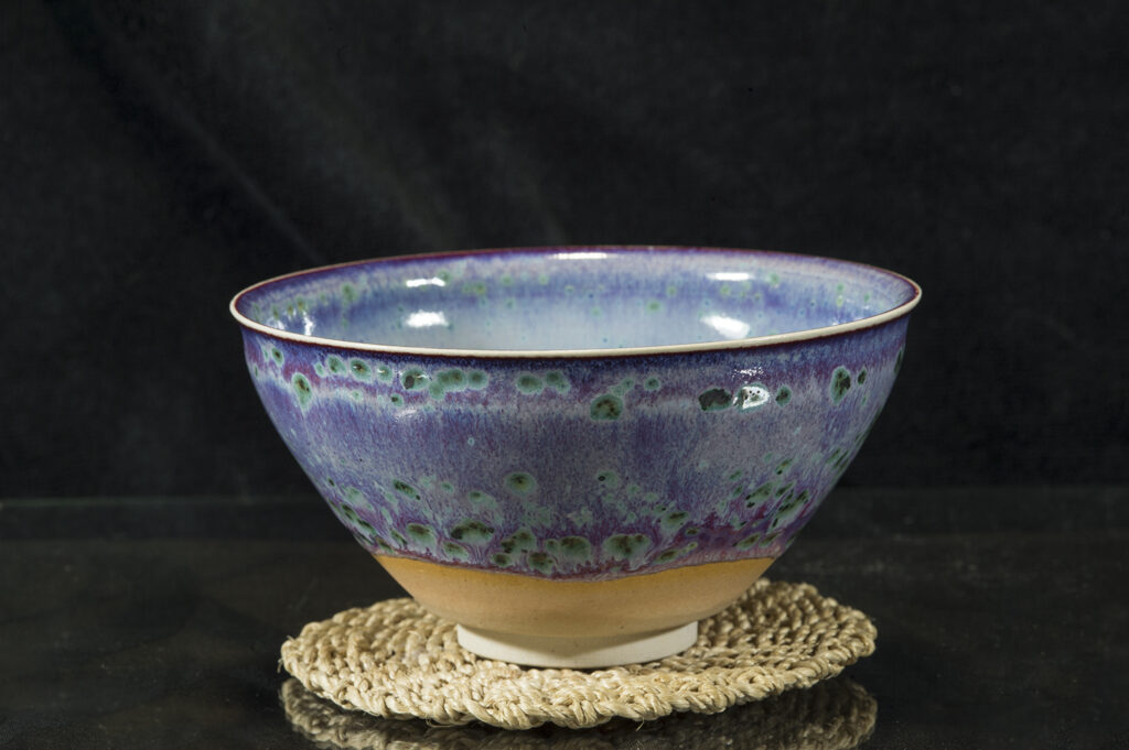 Pávaszem tenmoku chawan matcha csésze