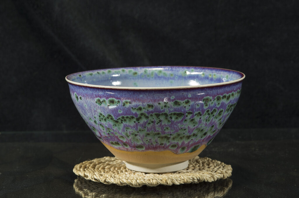 Pávaszem tenmoku chawan matcha csésze