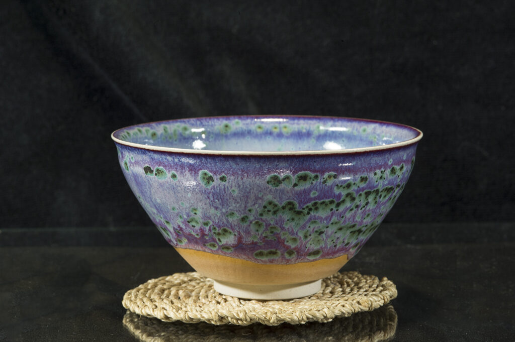 Pávaszem tenmoku chawan matcha csésze