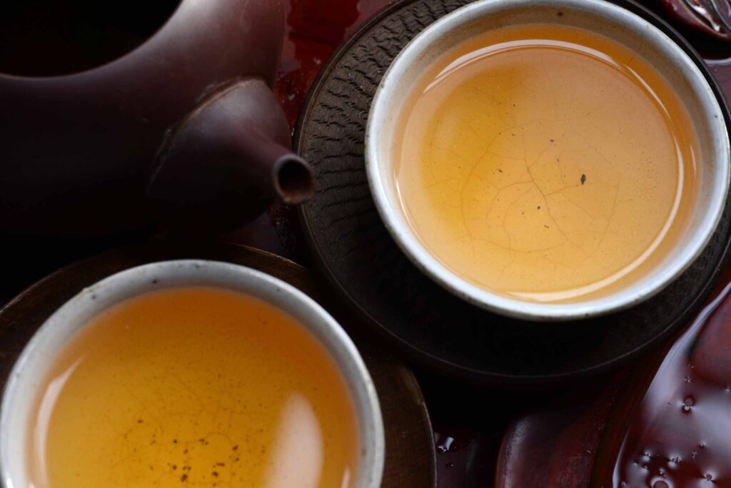 goishicha posztfermentált japán hei cha sötét tea