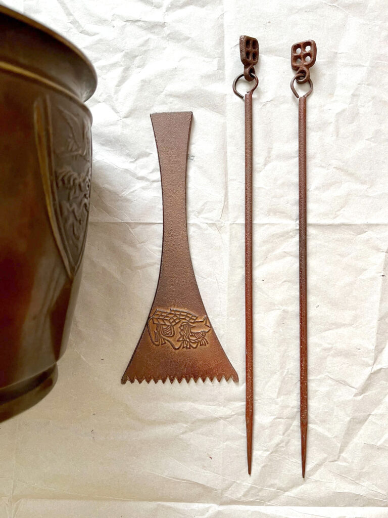 Hibachi hordozható tűzhely