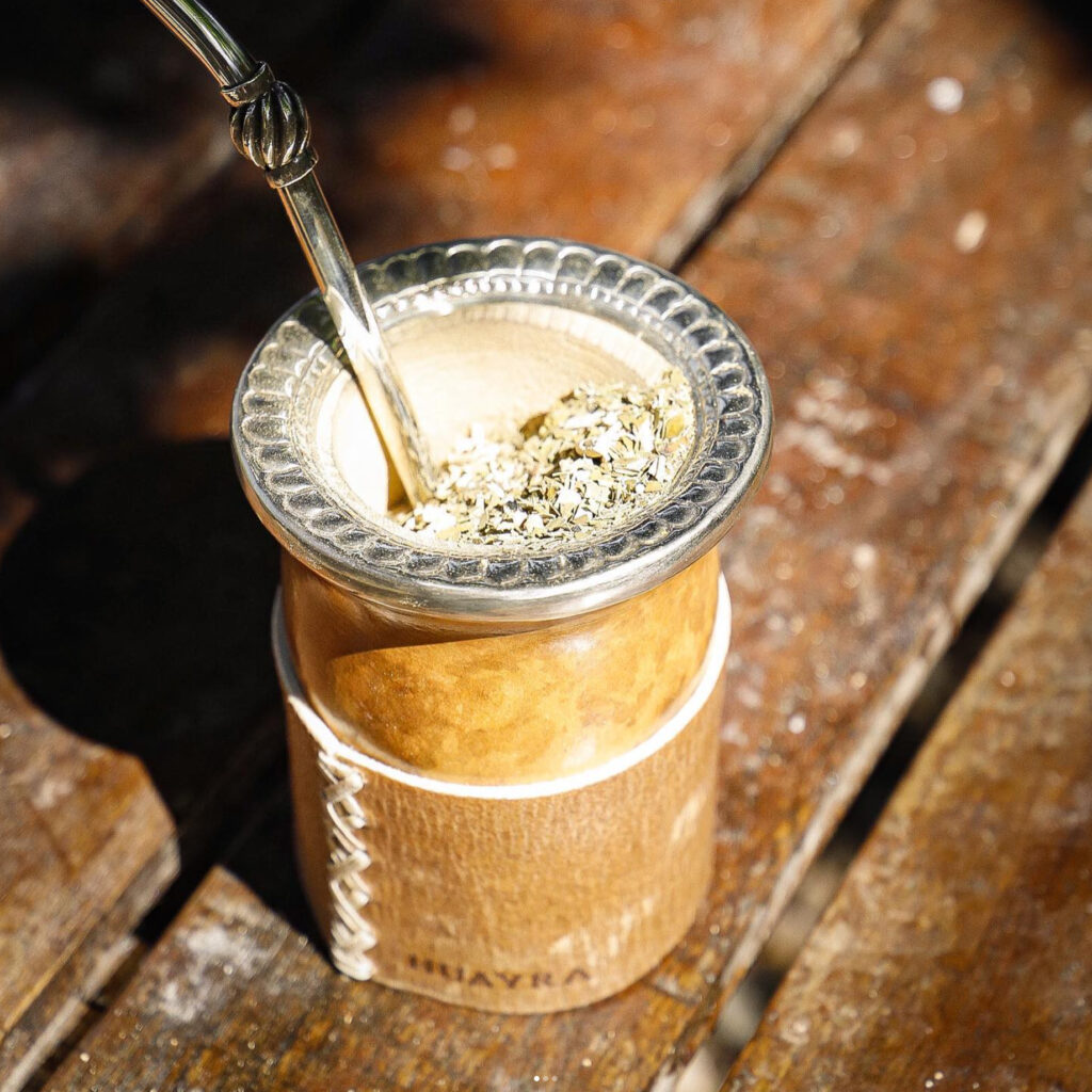 Huayra Folk Mate Gourd Chiselled Alpaca