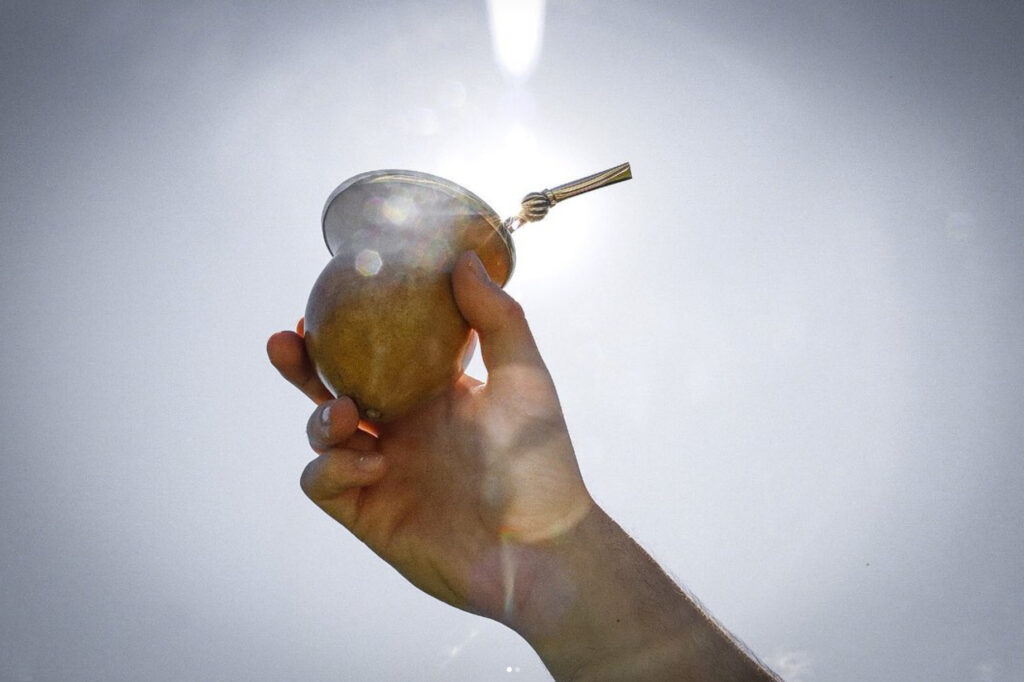 Huayra Folk Mate Gourd Chiselled Alpaca