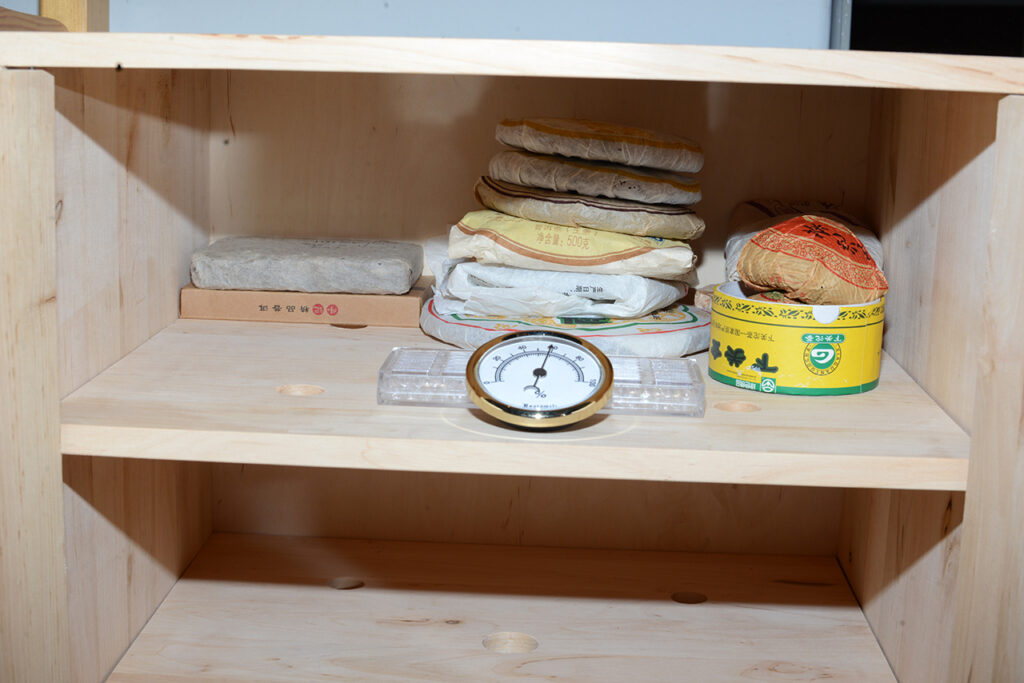 puerh tea tároló humidor