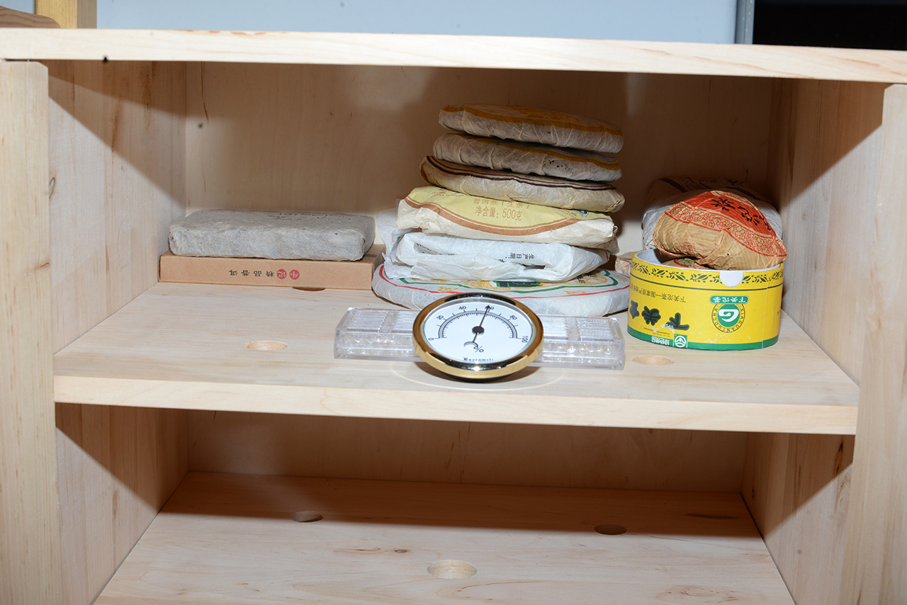 puerh tea tároló humidor