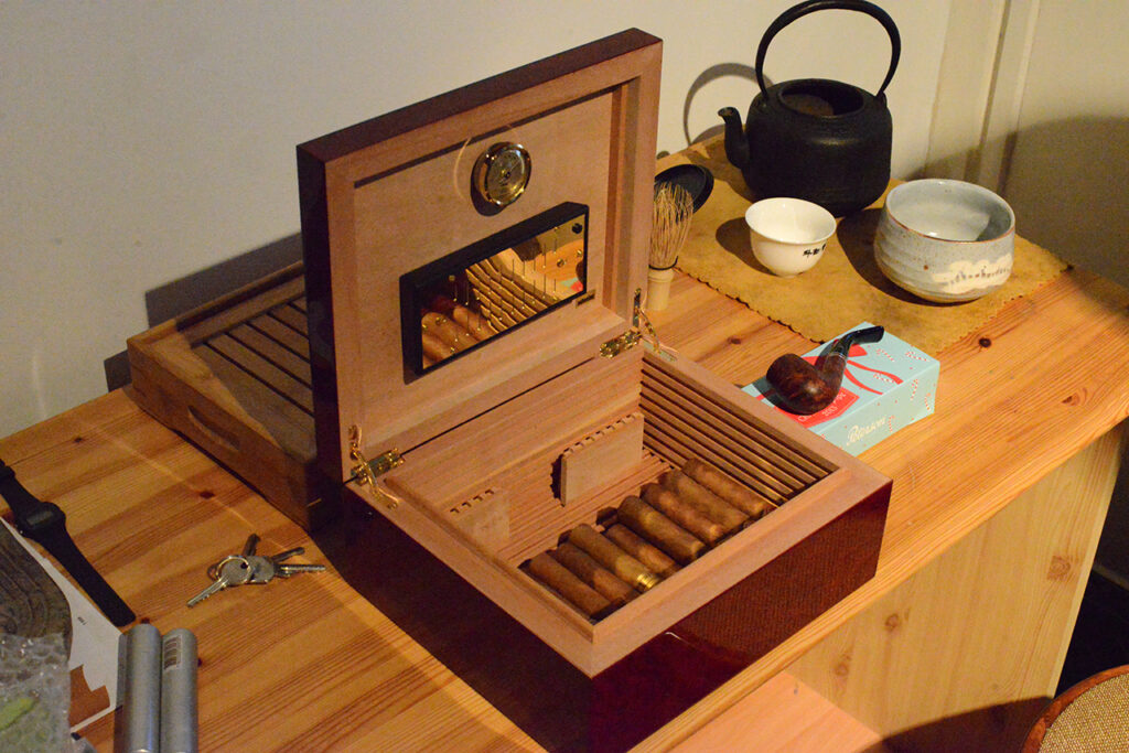 puerh tea tároló humidor