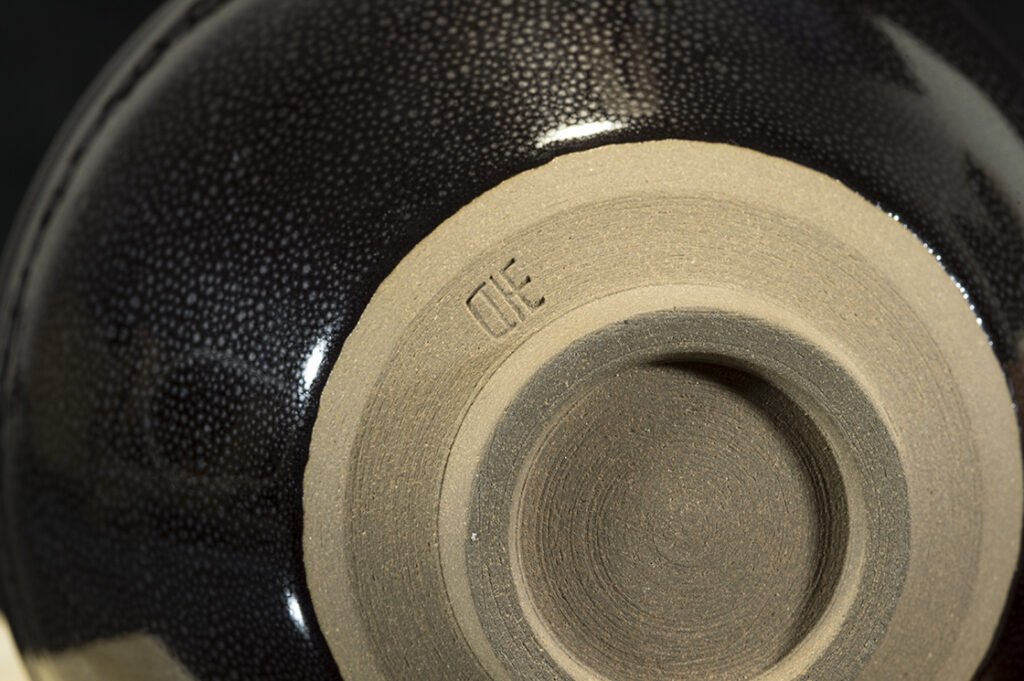 Igazi yuteki tenmoku chawan matcha csésze