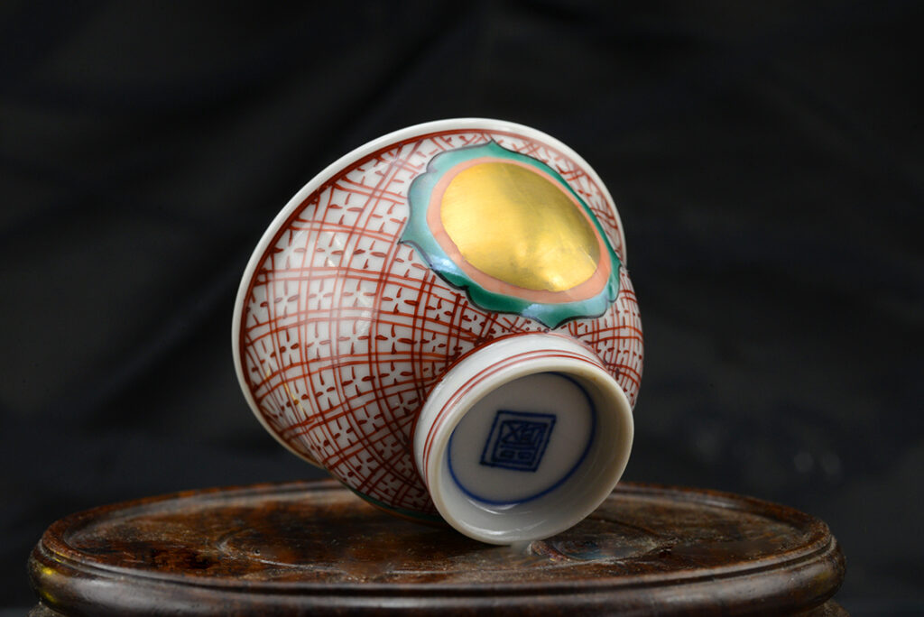 Kézzel festett japán teáskészlet