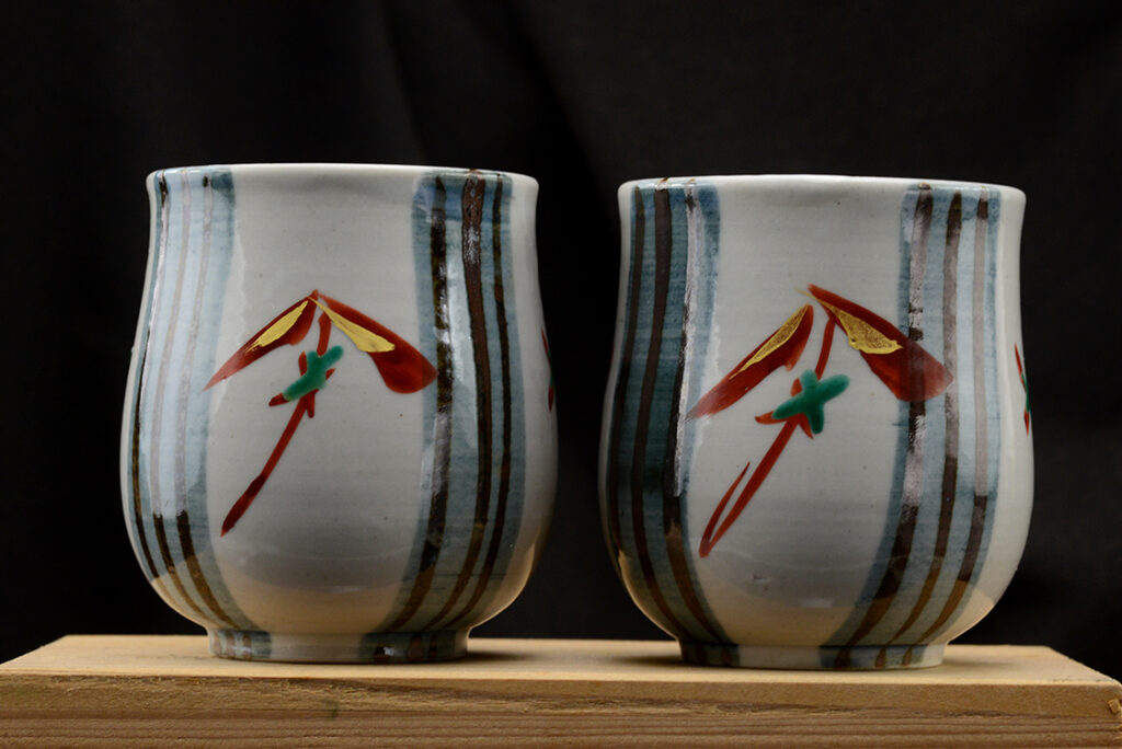 Matsumoto Saichi japán teáscsésze pár