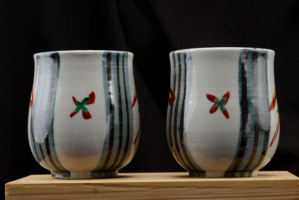 Matsumoto Saichi japán teáscsésze pár