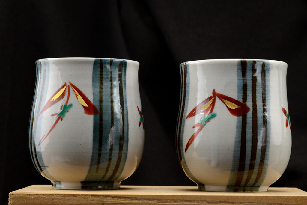 Matsumoto Saichi japán teáscsésze pár